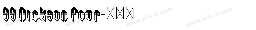 SS Nickson Four字体转换 SS Nickson Four字体转换